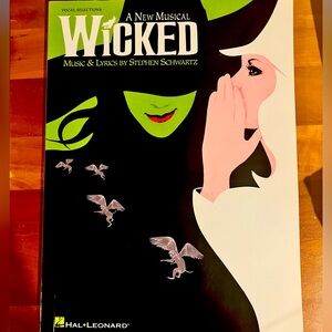 Wicked vocal sheet music book